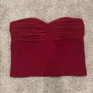 Reformation Scarlet Strapless Top